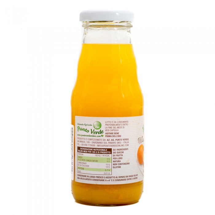 FRULLA BIO ARANCIA 100% 200%ML - PUNTO VERDE