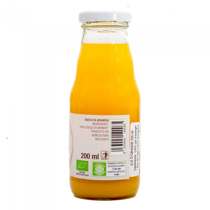 FRULLA BIO ARANCIA 100% 200%ML - PUNTO VERDE