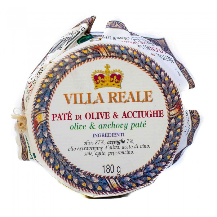 PATÉ DI OLIVE & ACCIUGHE 180G - CAMPO D'ORO VILLA REALE