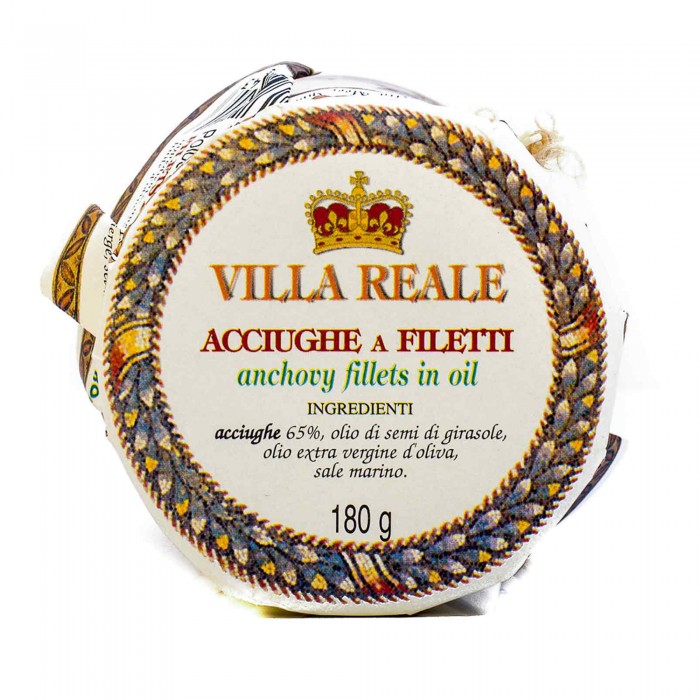 ACCIUGHE A FILETTI 180G - CAMPO D'ORO VILLA REALE