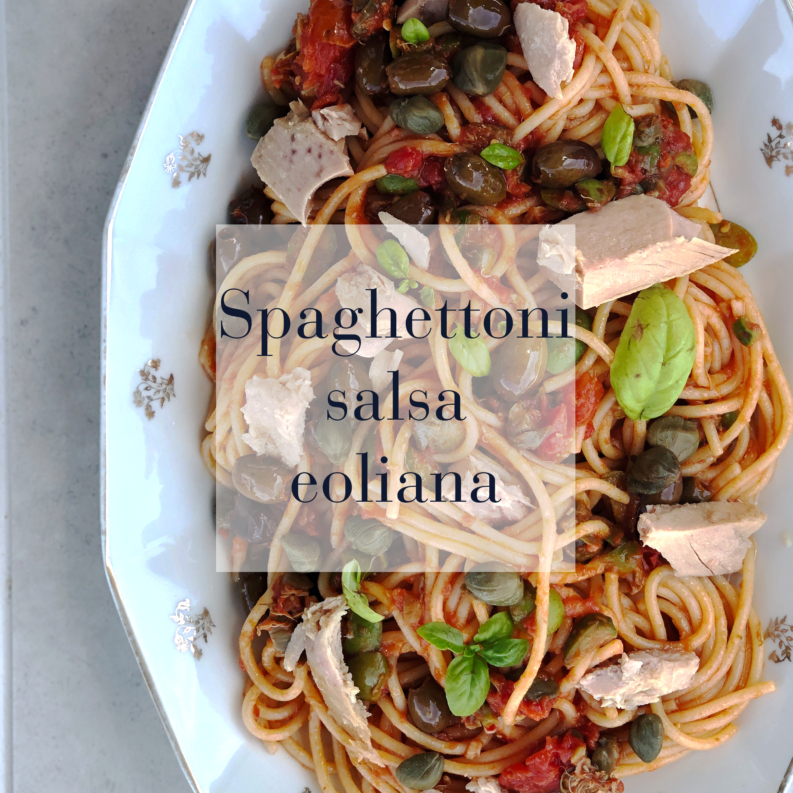 Babba ricetta Spaghettoni sauce eoliana